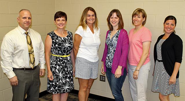 New HS staff: Ken Kasper, Patricia Green, Shelly Mesch, Carrie Weber, Marnie Barnett, Angie Ungs.