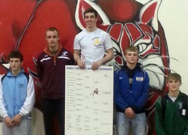 Nick Hyland finished first at 138 lbs at the Wamac meet on Saturday.