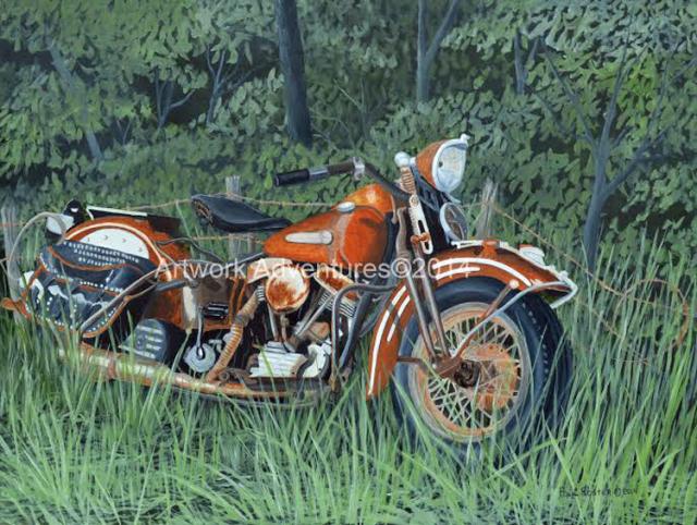 This painting by Paul Roster is among auction items for the Aug. 16 Special Olympics Benefit Ride.