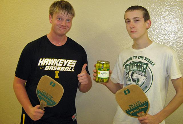 Luke Moen and Wyatt Meyer were among 2nd Trimester Pickleball winners.