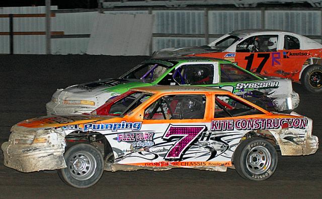 Phil Holtz won the stock car feature at the Benton County Speedway, Aug. 14.