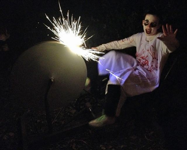 Some frights from the Haunted Trail; Haunted Hayride next at Wildcat Bluff this weekend.