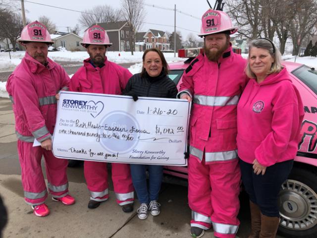 Pink Heals receives donation to benefit area residents affected by cancer