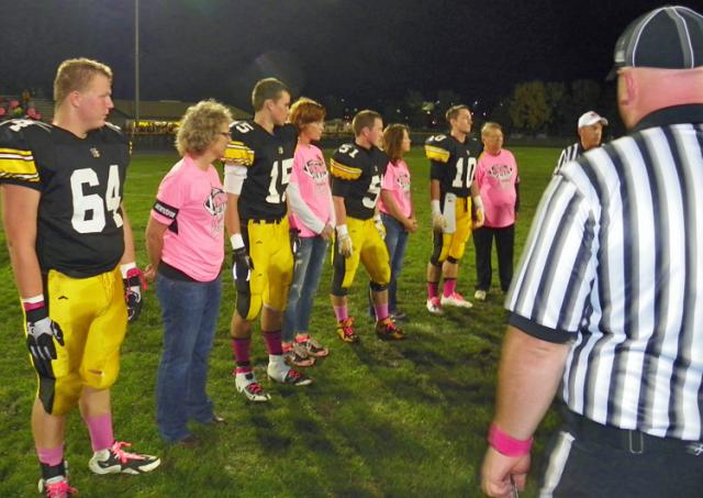 Breast cancer survivors also served as honorary captains.