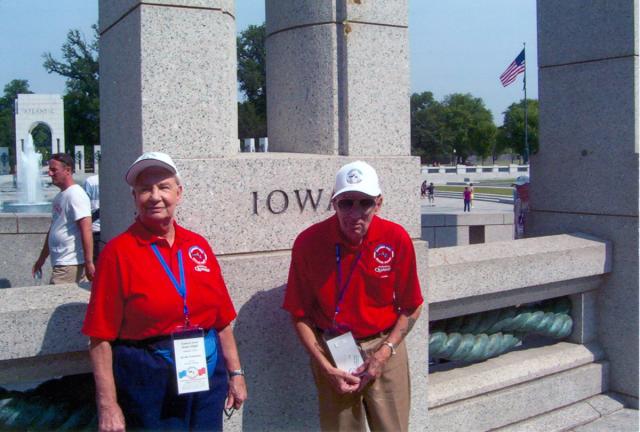 Bertha and John during an honor flight