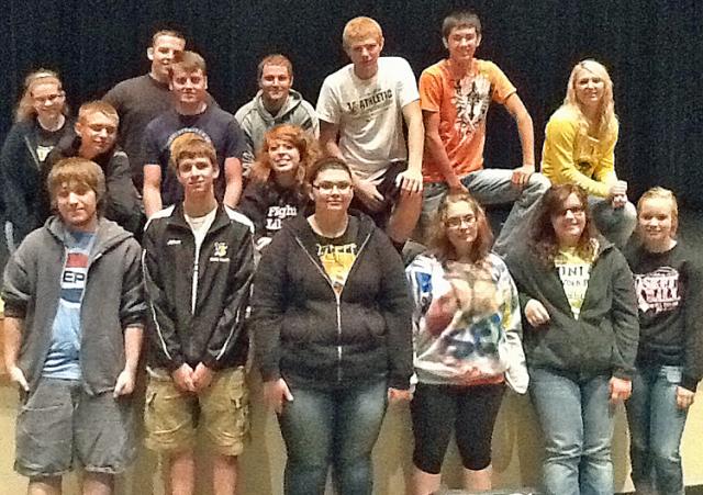 These VSHS public speaking students will present speeches this week at the library.