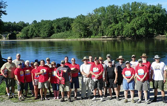 The River RATS (Running Around Tidying up Streams) volunteers pose for a photo.