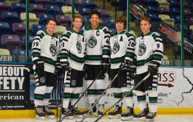 Left to Right: Holden Sevening, Hunter Williams, Dylan Hullaby, Cameron Walker, and Hayden Rast