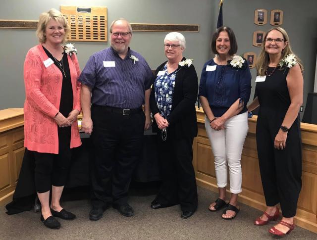 Vinton-Shellsburg School District recognized several Retirees and Award winners at a reception