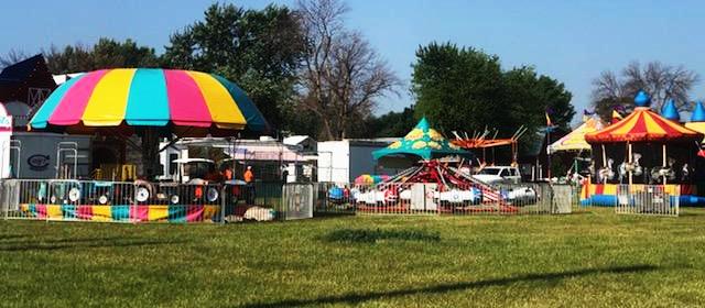 Rides are being set up at the fair and judging has begun for 4-H