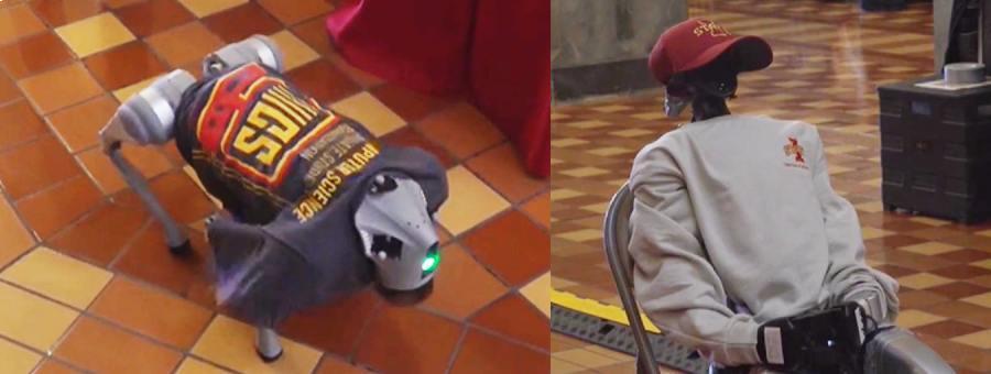 A humanoid and dog robot was on display at the Capitol at the Iowa State University Day. Click to read article