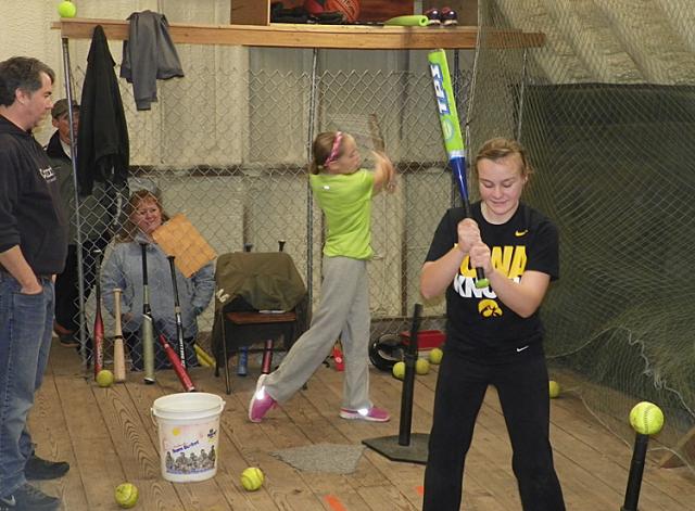 Dozens of VS softball players have been working out in 'The Barn' with Dave Cornell as instructor.