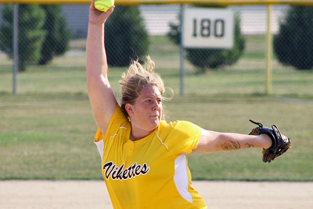 Senior Lindsey Noren shut out the Bobcats in Game 1.