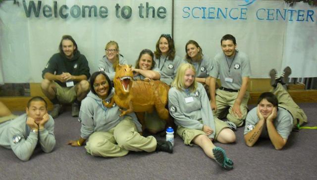 The team outside the Science Station.