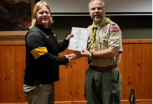 Vinton's Lions Club and Troop 47 renew Charter for 86th Year