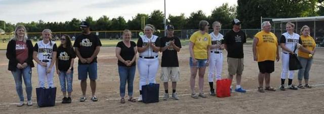Vinton-Shellsburg Senior Girls Softball players recognized