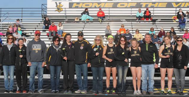 Vikette Seniors: Annika Schmidt, Lily Horst, Maci Griffith, Bristi Gerber and Amanda Dedrick.