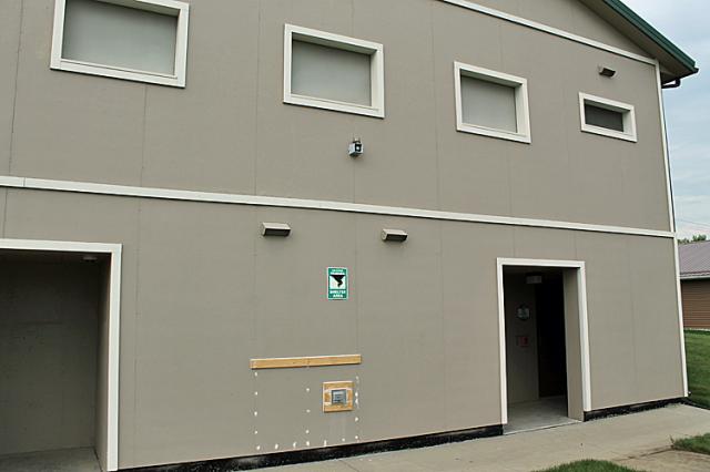 Residents reported problems with the tornado shelter , including doors they could not open.