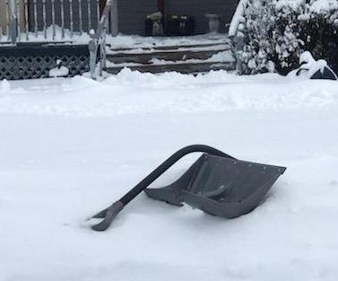 We had this much snow