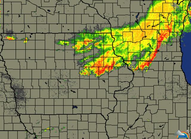 Friday's storm brought heavy rains, some hail, wind and power outages in rural Vinton.