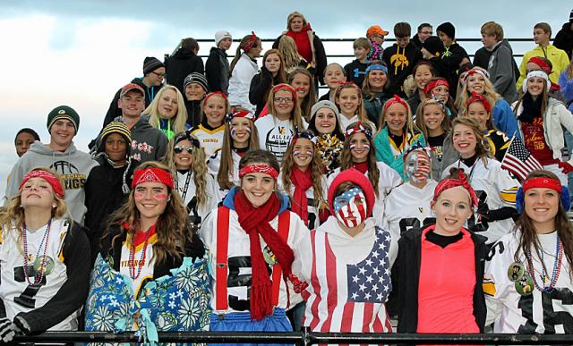 VS students dressed in red, white and blue to honor America and the 9/11 anniversary.