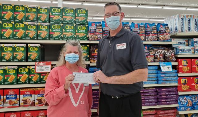 Fareway participated in the VGHF’s “Round Up for Hope” campaign collecting $733 in donations