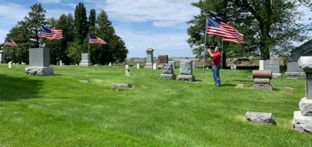 Chad Newton didn't intend to be seen, but his tribute to the veterans wasn't missed