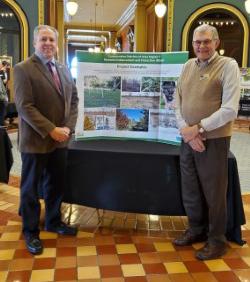 Hank Wehrman, Luzerne, visits Capitol to promote the REAP program.