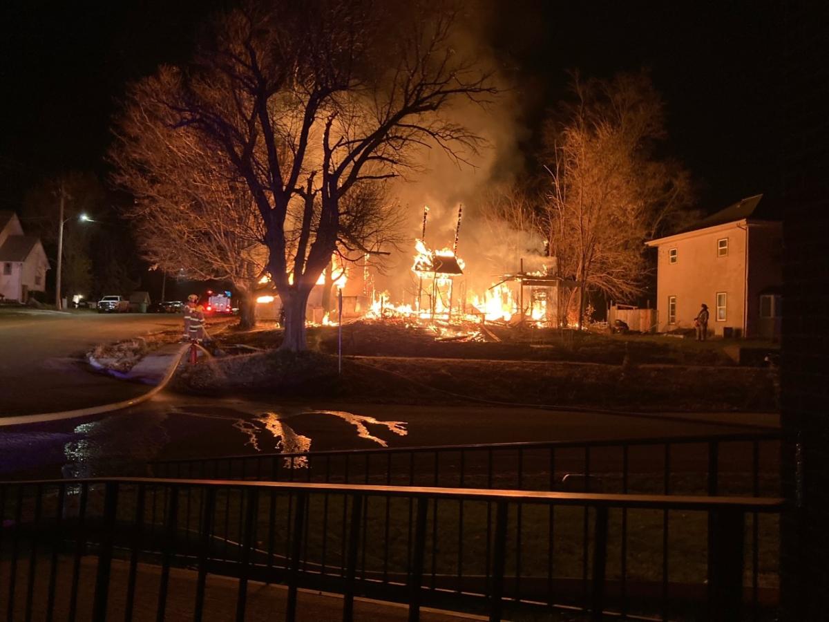 Fire in Garrison on Tuesday night destroys house at 100 East Maple
