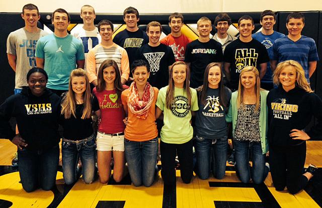 This group of VSHS athletes will represent the school at the State Track Meet this weekend.