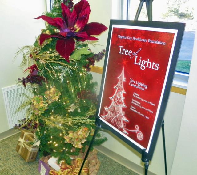 Those attending the Thursday Tree Lighting can also see the Holiday Tree Walk trees at VGH.