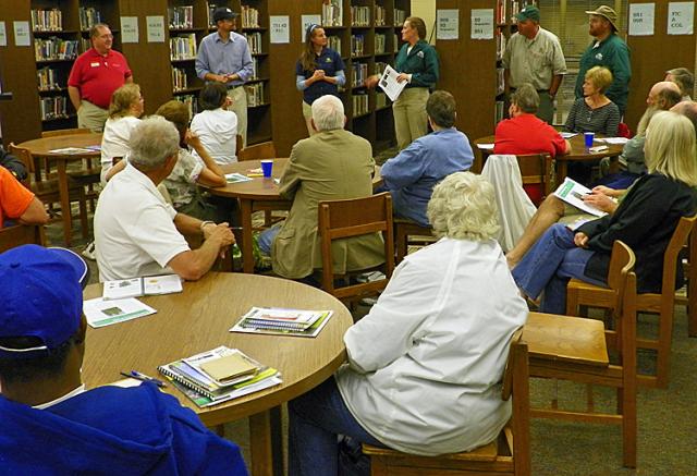 Dozens of home owners received information about repairing and planting Trees Tueday evening.