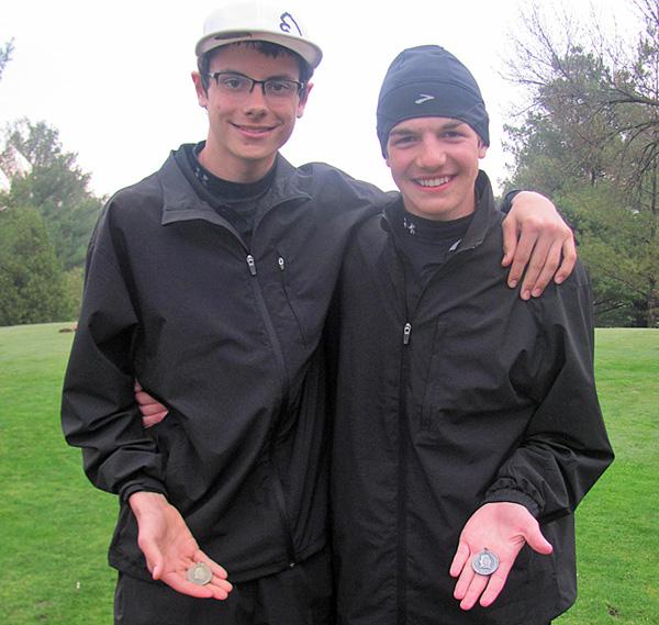 Medalists Tyler Stueck and Bryce Shaw led the field at the Union triangular.