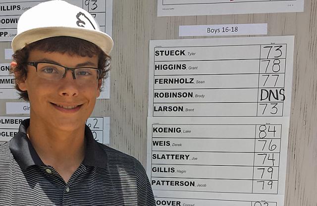 Tyler Stueck won at Twin Pines to earn a spot in the Junior PGA event.