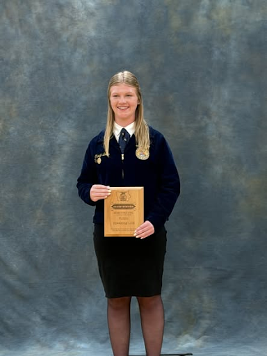 1st place, advancing to Nationals, Prepared Public Speaking, Caleigh Lewis