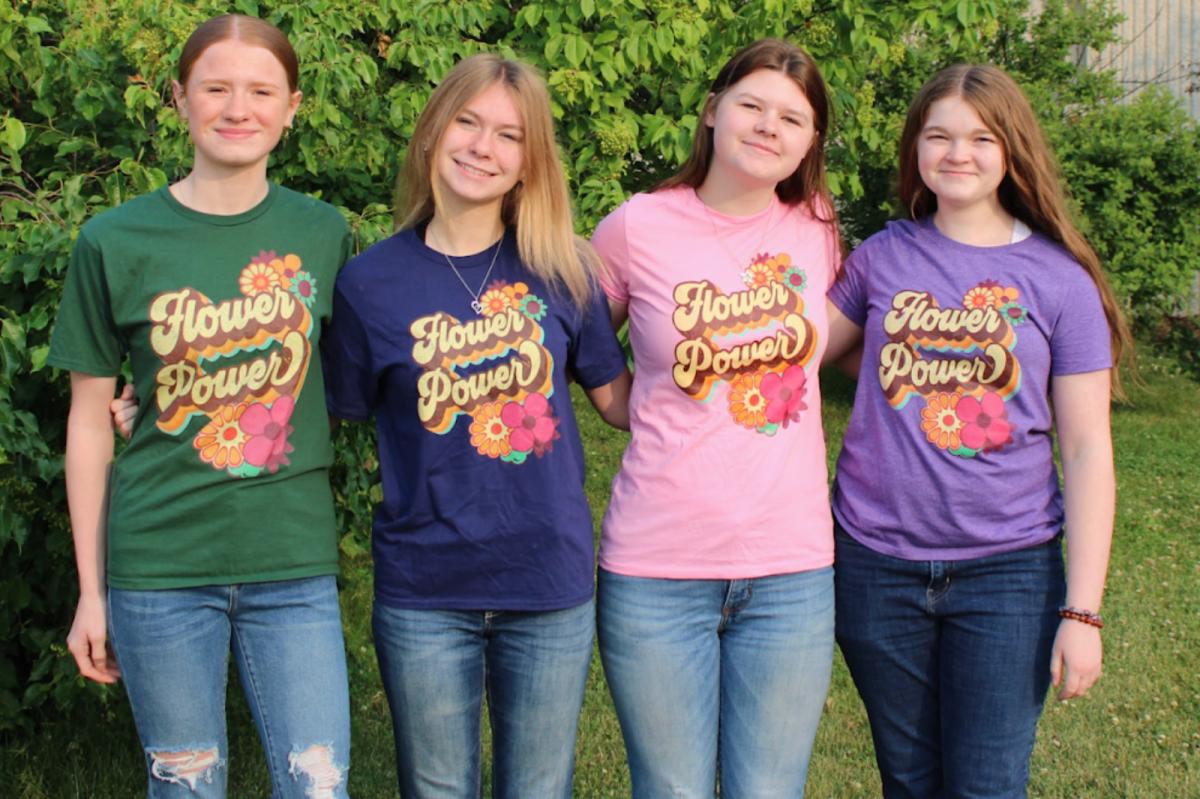  State Floriculture Team: Ciara Dods, Kirsten Pettit, Kassidi Brussen, and Madeline Pingenot.