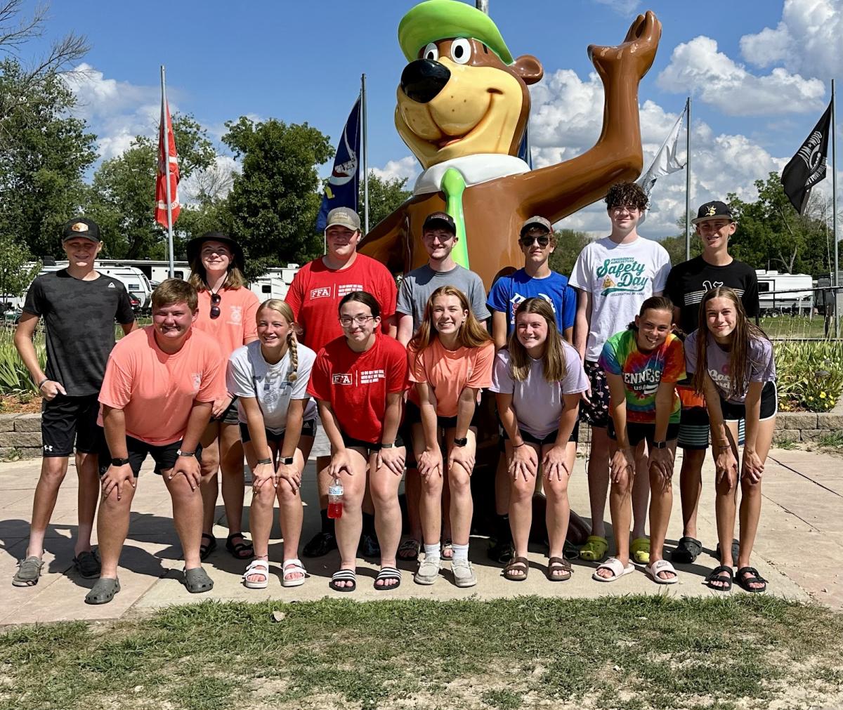 Vinton-Shellsburg's FFA takes their summer outing to Jellystone Park for a fun time together.