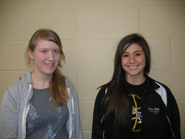 Katherine Heidt and Erika Hammar were honored as Vikes of the Week
