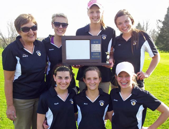 WAMAC West Golf Champs: Coach Janet Woodhouse and the 2013 VS Vikettes!