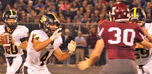 Viking QB Jordan Womochil and RB Joel Barnes led VS at Independence.