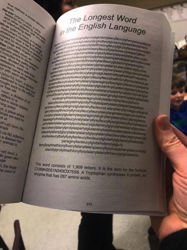 The longest word in the English Language