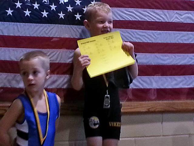 Wyatt Walker was one of several VS Wrestling Club winners to earn first place during the tourney.